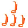 Ciieeo 4-Piece Drink Bottle Handles, Orange Plastic Pouring Grips view 1