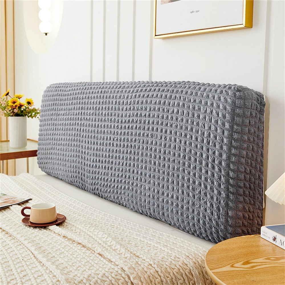 Treer Stretch Headboard Cover, Silver Gray, 200 cm