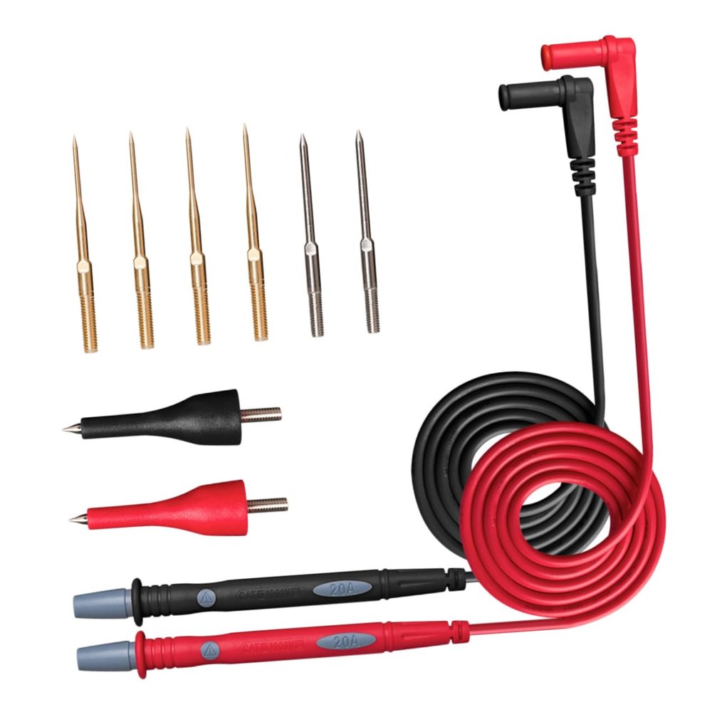Uonlytech Copper Wire Test Leads with Banana Plugs for Digital Multimeters