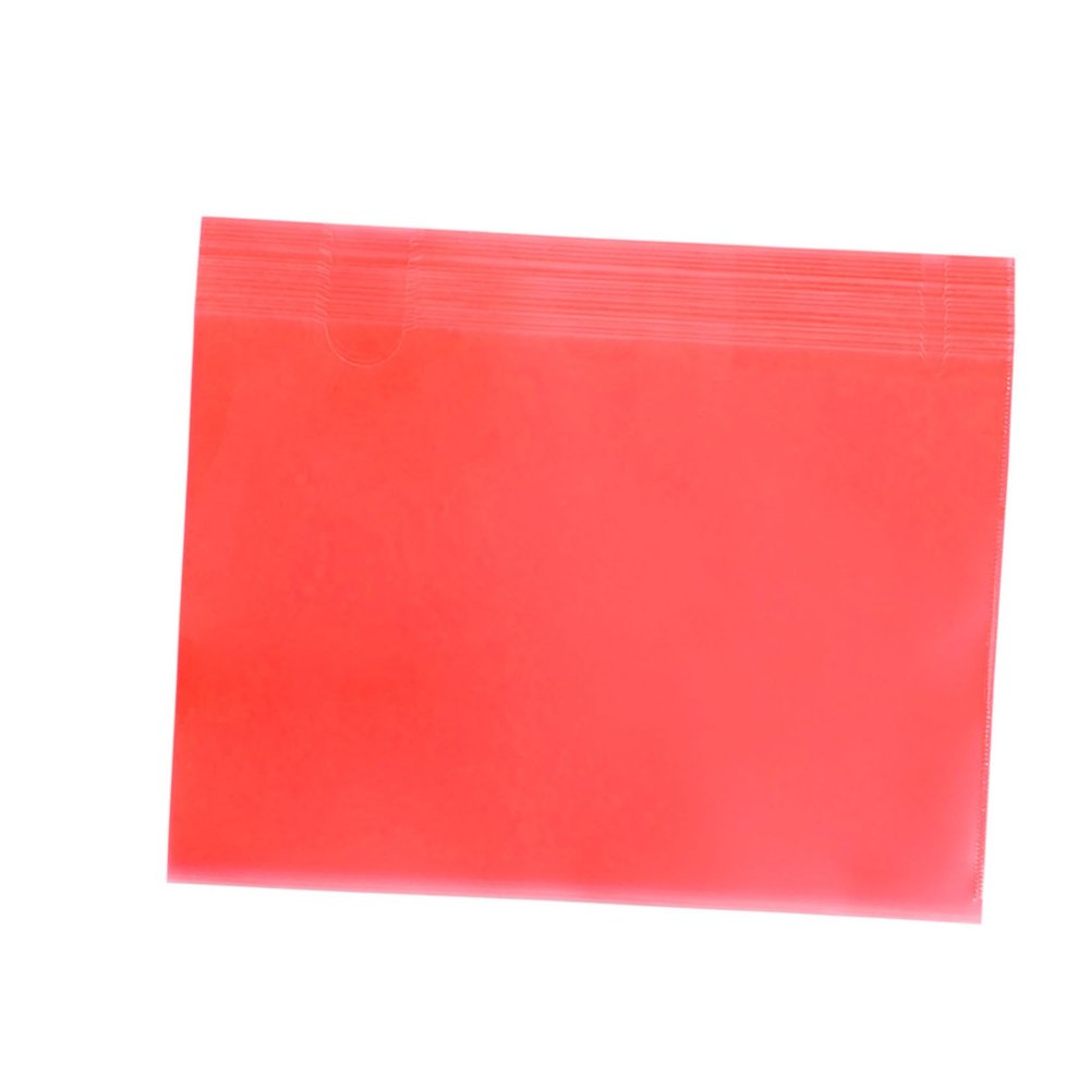 NUOBESTY 30-Piece Clear Red PP Document Folders