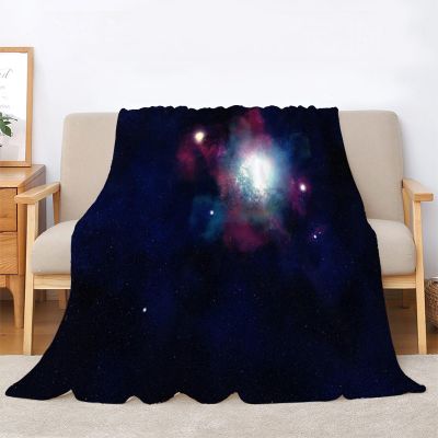 BIAFRA Soft Flannel Throw Blanket, Universe Stars, 135 x 200 cm