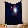BIAFRA Soft Flannel Throw Blanket, Universe Stars, 135 x 200 cm view 2