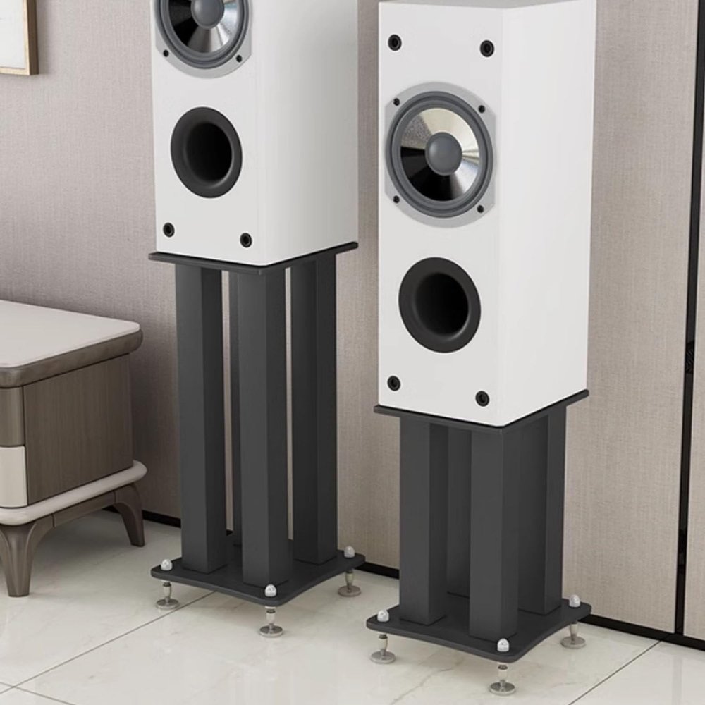 Sturdy Floor-Standing Speaker Stands, 40 cm High, Optional Sand Filling, 1 Pair