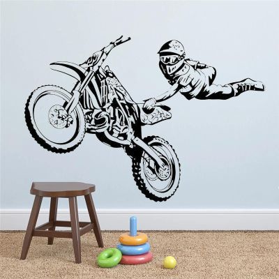 ZEALPLANT Freestyle Motocross Vinyl Wall Decal
