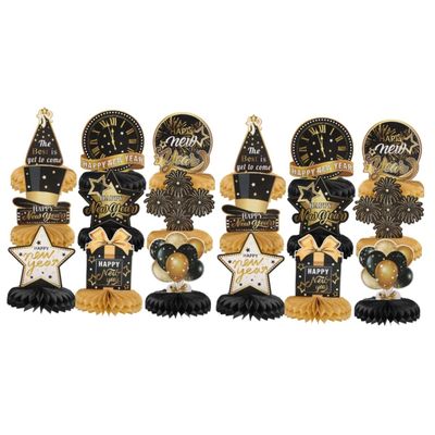 MAGICLULU 2 Sets 2023 Year of the Rabbit Honeycomb Party Decorations