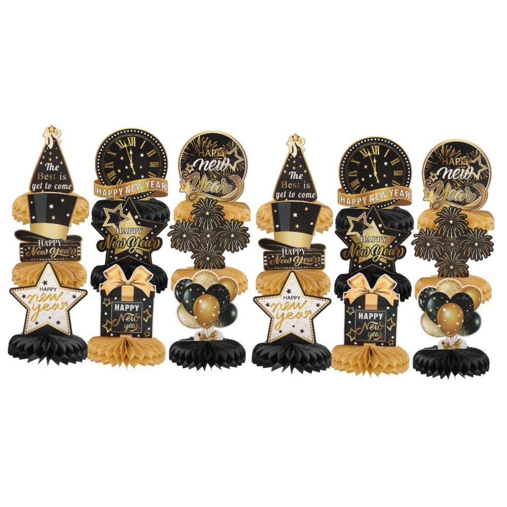 MAGICLULU 2 Sets 2023 Year of the Rabbit Honeycomb Party Decorations