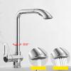 Pull-Down Kitchen Faucet, Swivel, Brass, Hot and Cold Water, Chrome view 3