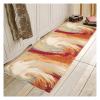 Siunwdiy Orange Abstract Runner Rug, Washable Non-Slip, 70 x 300 cm view 3