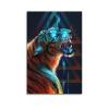 Wild Tiger Canvas Wall Art Poster, Decorative Art Print, Modern Family Bedroom Decor, 50 x 75 cm view 1