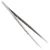Slim Stainless Steel Precision Tweezers with Curved Tip view 3