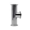 BYLSAGWHT 1.5–4 in 304 Stainless Steel Clamp-Sleeve Tee, Low-Neck 3-Way Pipe Fitting, OD 50.5–119 mm view 4