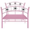 Lauuoeriau Home Metal Bed Frame, Pink, 90 x 200 cm view 3