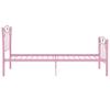Lauuoeriau Home Metal Bed Frame, Pink, 90 x 200 cm view 4