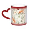 ZORIN Heat-Reactive Color-Changing Ceramic Mug, Red view 1