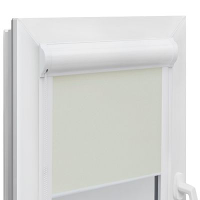 Voppi Thermo Blackout Cassette Roller Blind 48 x 230 cm, Cream
