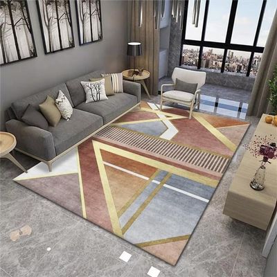 RUGMRZ Modern Geometric Non-Slip Washable Rug, Multicolor, 120 x 160 cm