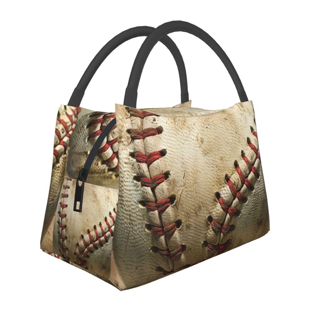 LRHCNZDCP Baseball 1 Printed Insulated Lunch Bag for Women and Men
