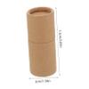 Ipetboom Paper Tubes with Lids for 10 ml Roller Bottles, Khaki view 2