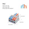 REIUAFWYGV 10-Piece Fast-Wiring Cable Connectors, Compact Push-In Terminal Blocks (M42) view 2