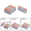 REIUAFWYGV 10-Piece Fast-Wiring Cable Connectors, Compact Push-In Terminal Blocks (M42) view 3