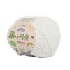 Softy Yarn, 50 g, Chenille Yarn for Crochet and Knitting, 100% Polyester, White view 1