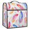 Colorful Feather Art Dust Cover for Stand Mixers and Coffee Machines view 1