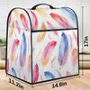 Colorful Feather Art Dust Cover for Stand Mixers and Coffee Machines view 3