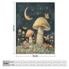 Retro-Style Snails and Mushrooms Throw Blanket for Couch and Sofa, Soft Plush Cozy Flannel Blanket with Nighttime Stars, Moon and Butterflies for Camping and Travel, 152.4 x 203.2 cm view 2