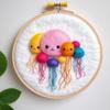 WallustrioaW Beginner Needle Felting Kit, Jellyfish Design view 1