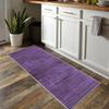 Siunwdiy Extra-Long Purple Hallway Runner Rug, Non-Slip, Washable, 80 x 280 cm view 2