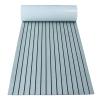 MKLHAVB 2.4 m Self-Adhesive EVA Foam Boat Flooring, Faux Teak Decking Sheet, Gray/Black view 1