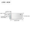 UVCMDUI Radiator Humidifier, 48 cm, Right-Side Water-Level View view 2
