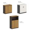 Wood Filing Cabinet with Lock and Drawers for Document Organization view 2