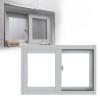 Aluminum Sliding Window with Safety Glass and Privacy Screen for Sheds, Chicken Coops, Playhouses and Garages, 66 x 45.7 cm view 1