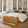 Foldable Entryway Bench for Bedroom and Living Room, Noir, 3-Seat view 2