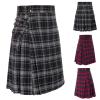 Men's Scottish Gothic Punk Tartan Mini Kilt view 2