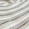 Fabric Mart Direct Gray and Blue-Green Striped Jacquard Velvet Fabric by the Meter, 17 Continuous Meters, 137 cm Wide view 3