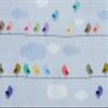Fabric Mart Direct Blue, Yellow & Pink Printed Cotton Fabric, 9 Continuous Meters, 137 cm Wide view 1