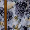Fabric Mart Direct Gray Printed Velvet Fabric, 10 Continuous Meters, 137 cm Wide, Midnight Garden Abstract Design view 3