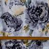 Fabric Mart Direct Gray Printed Velvet Fabric, 10 Continuous Meters, 137 cm Wide, Midnight Garden Abstract Design view 4