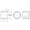cyclingcolors 1x Clamping Bushing DIN 1498, Spring Sleeve, Bushing for Excavators, Wheel Loaders and Mechanical Engineering, Soil Preparation, 40 x 50 x 50 mm view 3