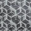Fabric Mart Direct Gray Tones Jacquard Fabric by the Meter, 9 Continuous Meters, 137 cm Wide, Abstract Gray Blocks view 1