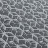 Fabric Mart Direct Gray Tones Jacquard Fabric by the Meter, 9 Continuous Meters, 137 cm Wide, Abstract Gray Blocks view 2