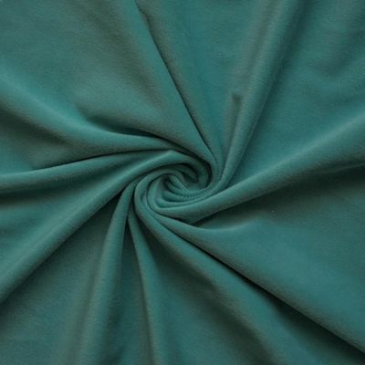 Fabric Mart Direct Blue-Green High-Quality Plush Velvet Fabric, 10 Continuous Meters, 137 cm Wide, Solid Green