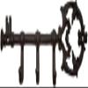 Stephanie Imports Rustic Cast-Iron Key Holder, Large, 3 Hooks, Bronze view 1