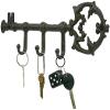Stephanie Imports Rustic Cast-Iron Key Holder, Large, 3 Hooks, Bronze view 4