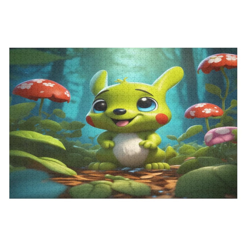 Animal Puzzle for Adults, 1,000 Pieces, Premium 100% Recycled Board, Wooden Family Puzzle, 75 × 50 cm