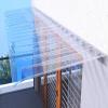Invisible Door Awning, 3 mm Polycarbonate, Clear/Brown, 24 x 16 in view 1