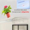 Invisible Door Awning, 3 mm Polycarbonate, Clear/Brown, 24 x 16 in view 4