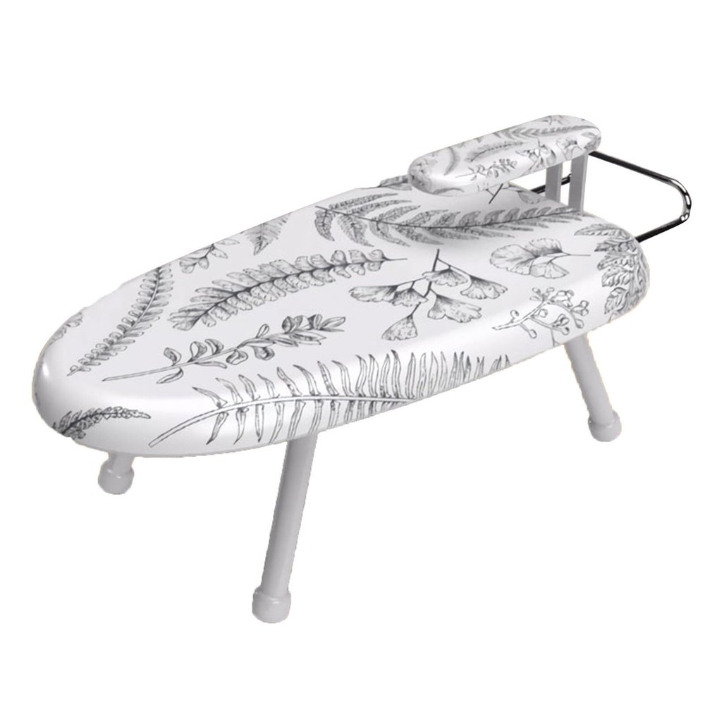 WJFTODAY Tabletop Ironing Board, 24 x 15 x 7 in. Space-Saving Board with Heavy-Duty Metal Legs and Push-Pull Iron Rest